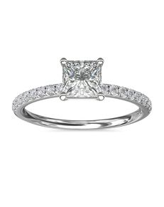 Blue Nile Princess Cut Engagement Ring