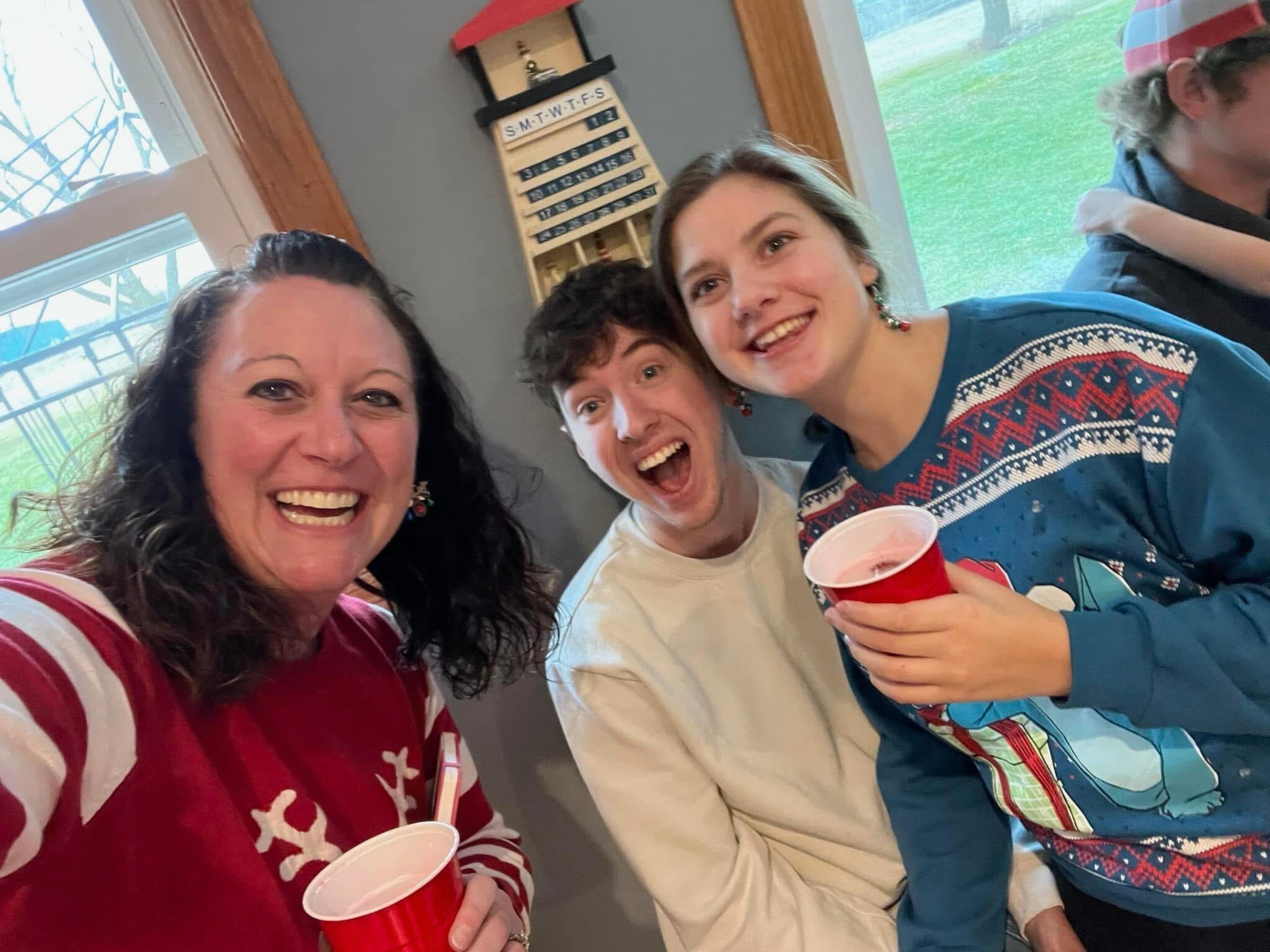 First Christmas Party with the Dutschecks.