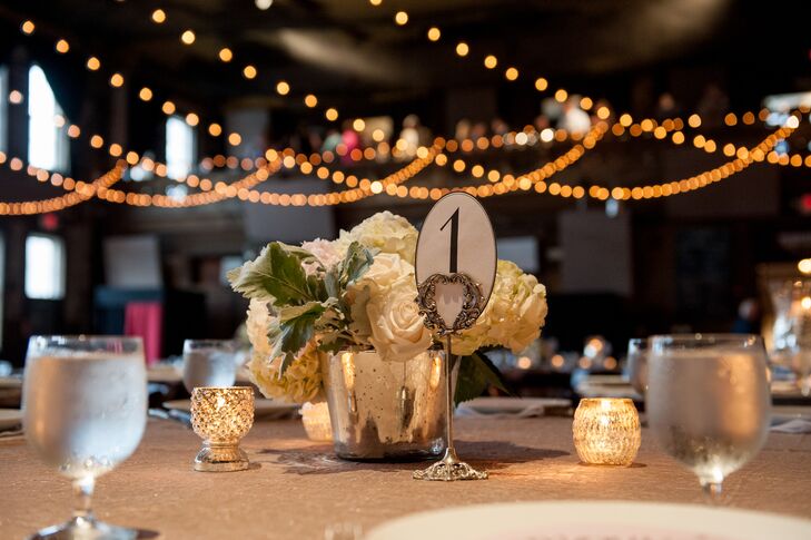 Oval Table Number With Candles