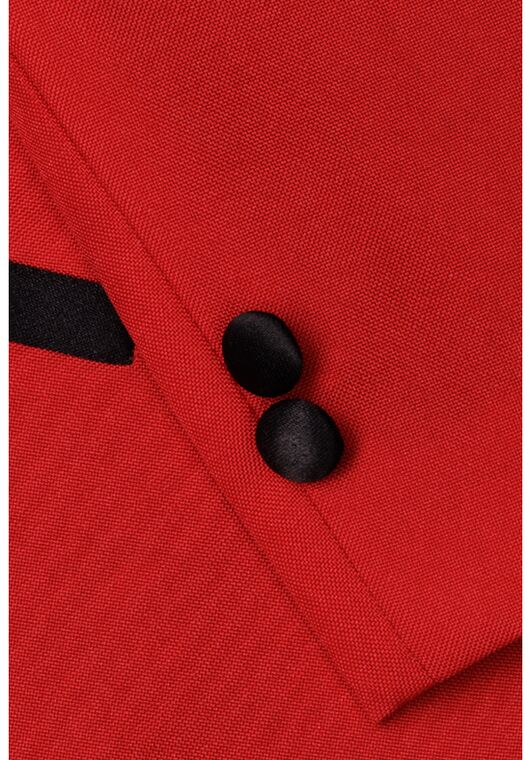 Little Tuxedos "Prodigy" Kids Red Tuxedo (5-Piece Set) Flower Girl Dress and Ring Bearer Outfit - 3