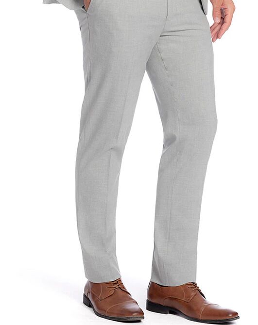 BLACKTIE METRO Light Grey Wedding Suit Grey Tuxedo - 2