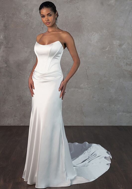 Essense of Australia D4321 Column Wedding Dress - 2