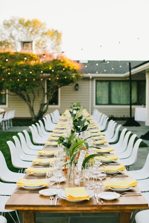 Clear Vases With Greenery