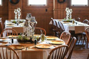 Rustic and Gold Table Decor