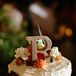 Floral Topped Wedding Cake
