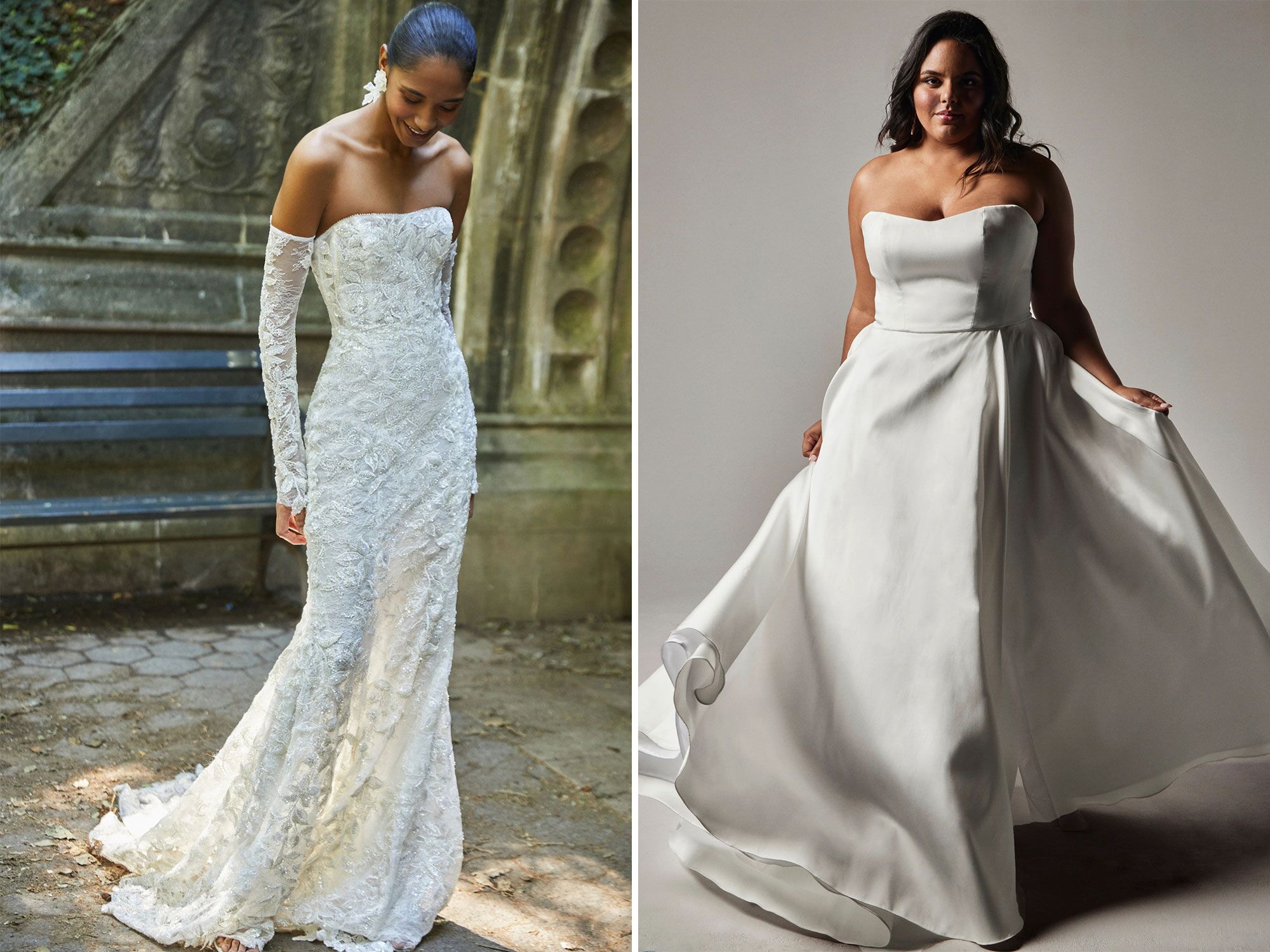 The Strapless Wedding Dresses You Need to See