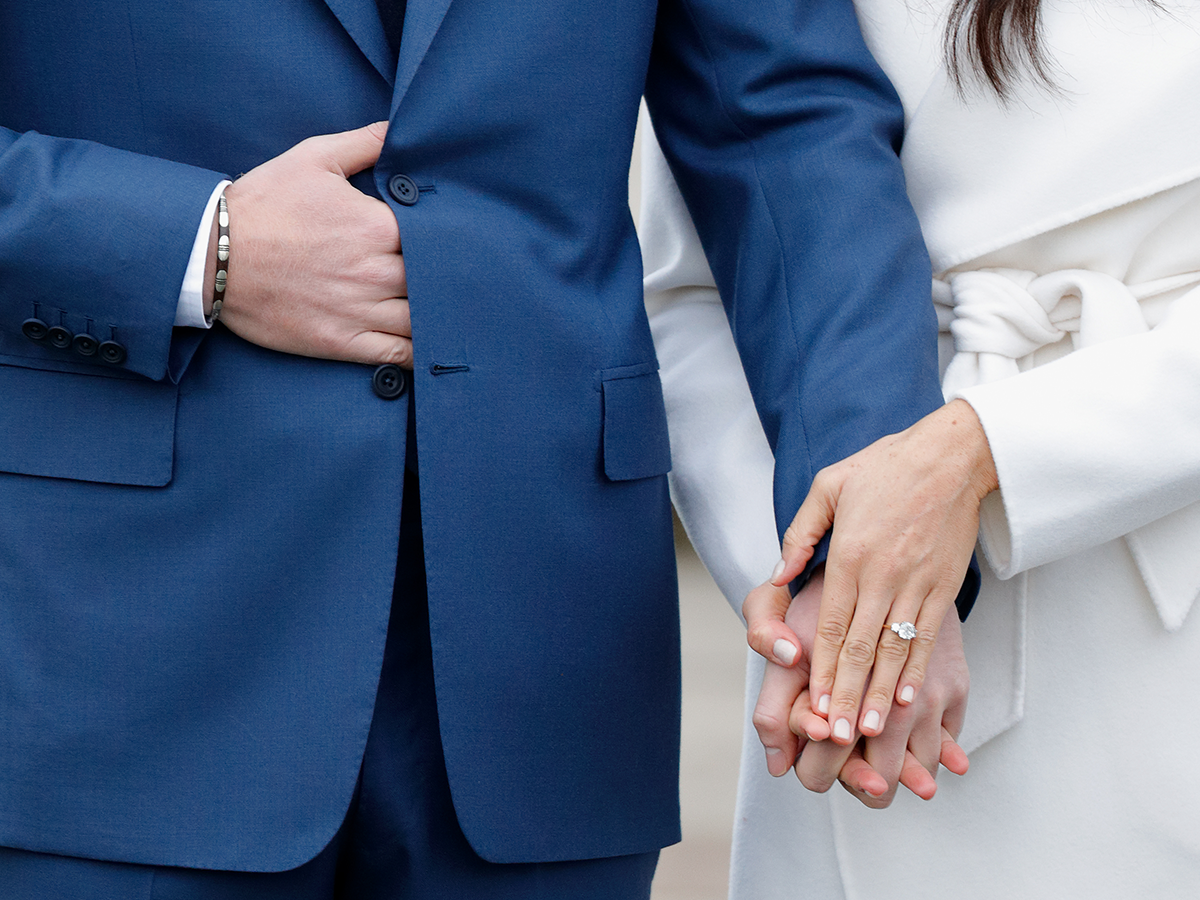 Prince Harry and Meghan Markle engagement ring photo