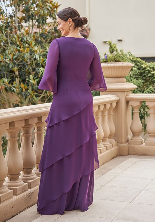 Jade Couture Mother of the Bride by Jasmine K248021 Purple Mother Of The Bride Dress - 2