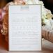 Blush and Off-White Wedding Invitation