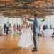 String Lights Around Wooden Beams