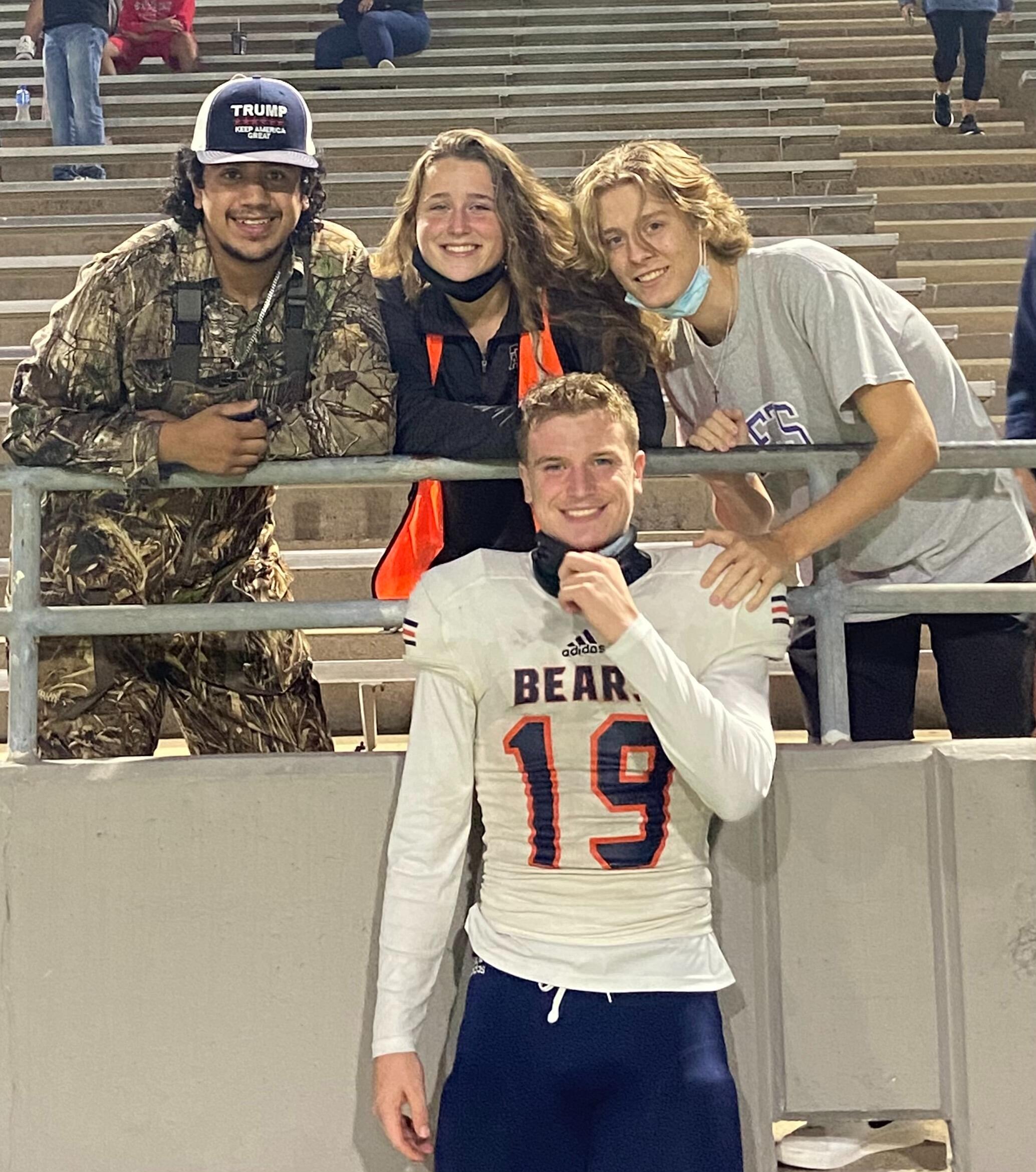 Supporting Hunter in high school football!