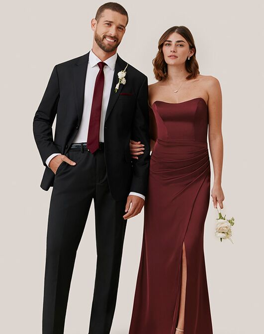 Birdy Grey Suits Taylor Suit in Black Black Tuxedo - 2