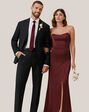 Birdy Grey Suits Taylor Suit in Black Black Tuxedo - thumbnail - 2