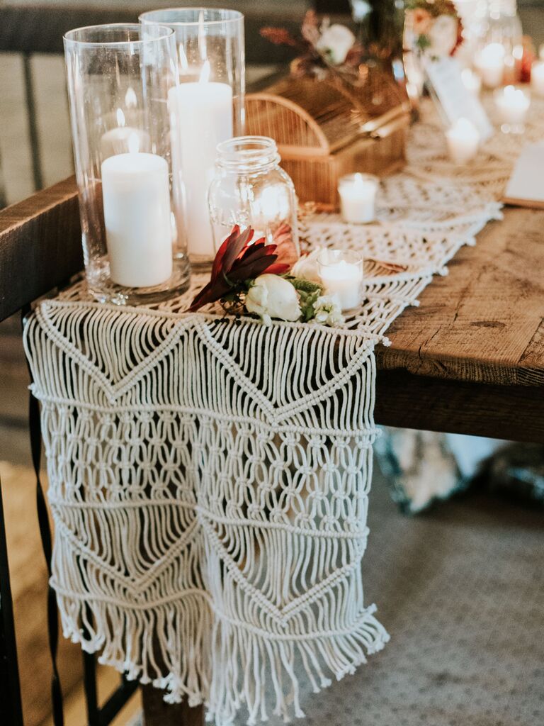 Fall wedding ideas macrame accents