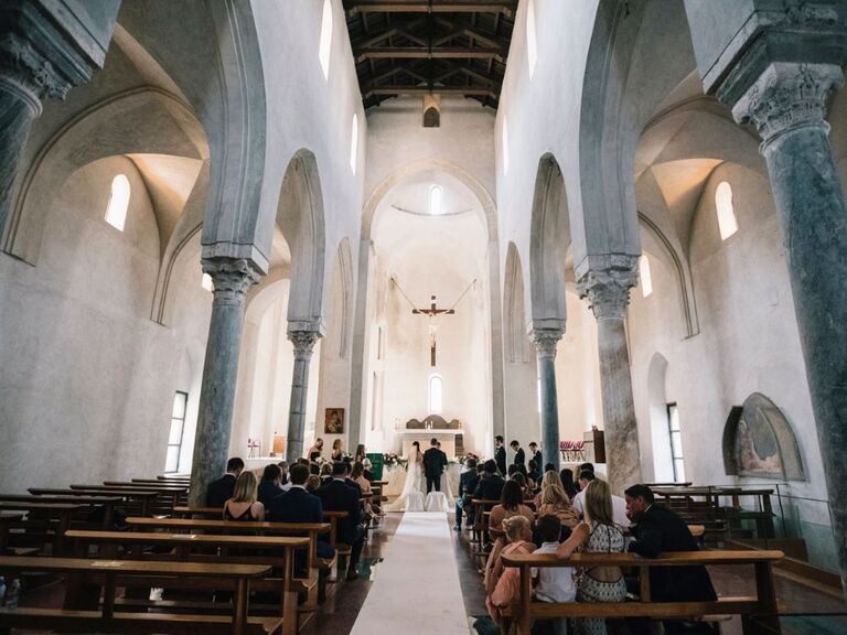 church wedding ceremony in Italy
