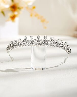 AW Bridal AW BRIDAL Crystal Tiara Crowns for Women - Sparkling Princess Tiara for Bride, Fashion Bridal Headband Hair Accessories for Wedding Birthday Prom Silver Silver Tiara