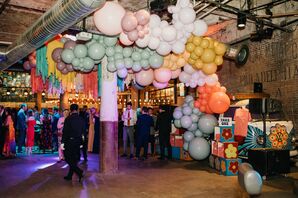 Colorful Balloon Installation at The Fillmore in Philadelphia