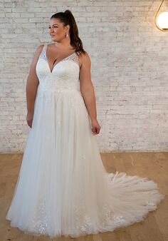 Stella York 7616 plus A-Line Wedding Dress