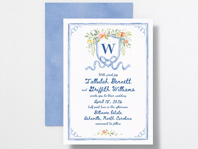 A beautiful springtime watercolor invitation.