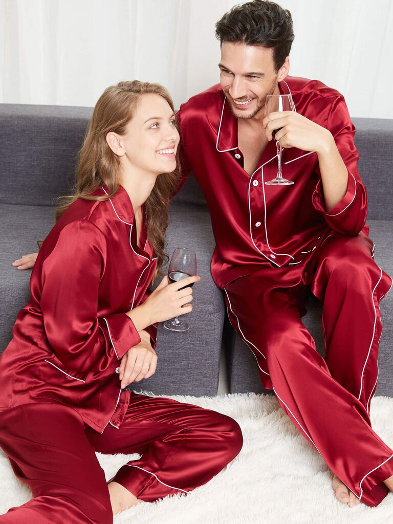 QWZNDZGR Winter Pajamas For Couples High-quality Light Luxury