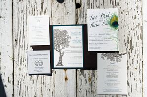 Wedding Invitations with Woodland Accents