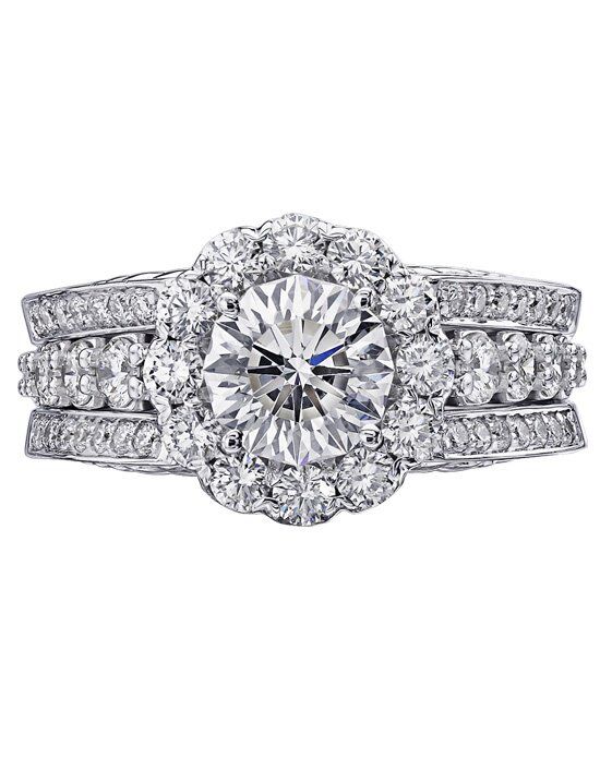 Christopher Designs Glamorous Round Cut Engagement Ring - 1