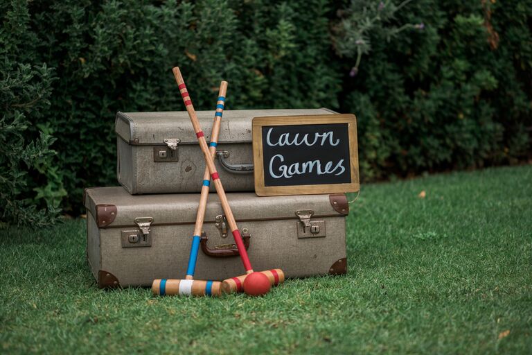 Croquet for a wedding lawn game