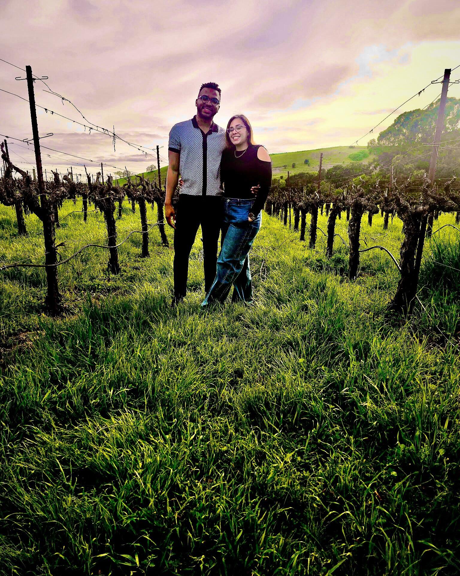 San Francisco, California at a vineyard