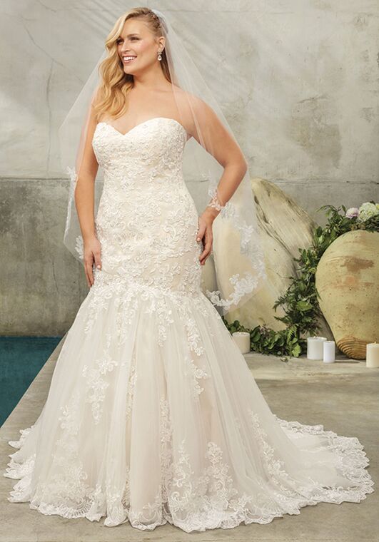 Casablanca Bridal Style 2293 Flora Mermaid Wedding Dress - 2