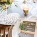 Black-and-White Escort Cards and Menus
