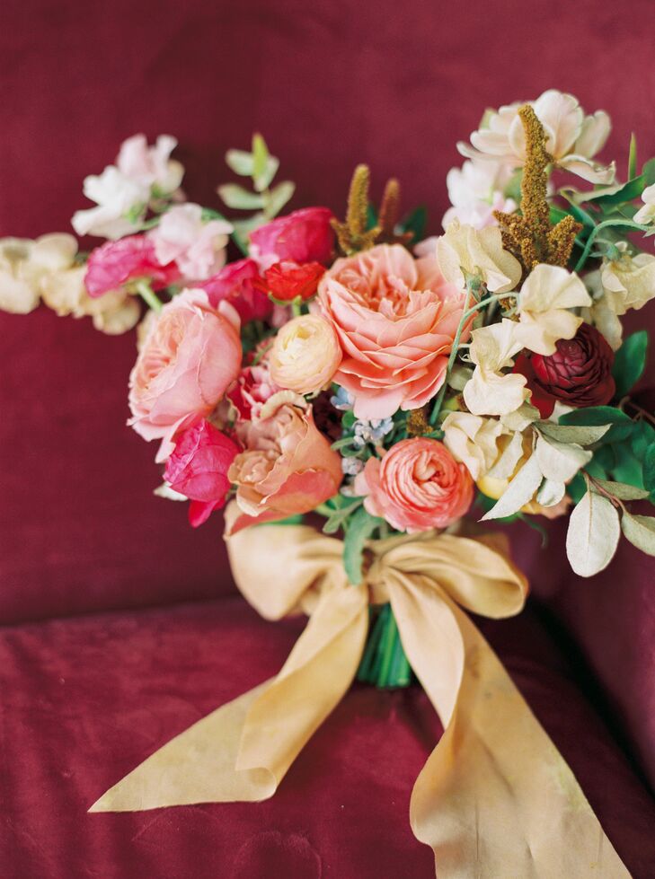 Colorful Jewel Tone Bouquet for Wedding at 701 Whaley in Columbia, South Carolina