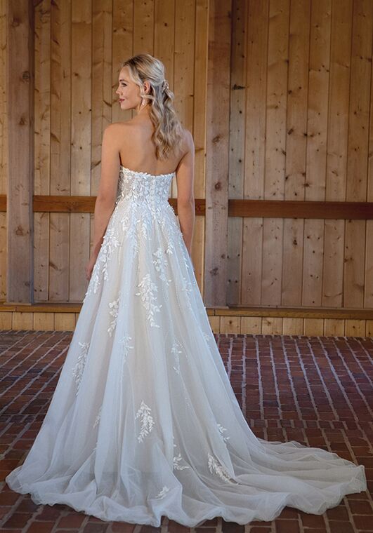 Essense of Australia D3529 A-Line Wedding Dress - 2
