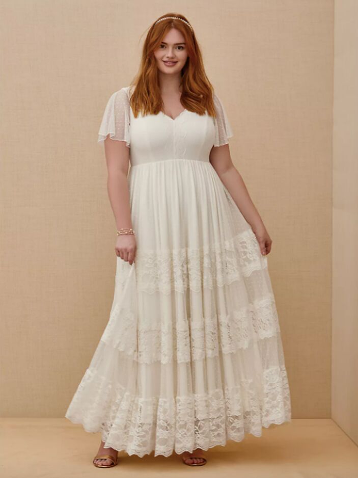vintage wedding dress 70s