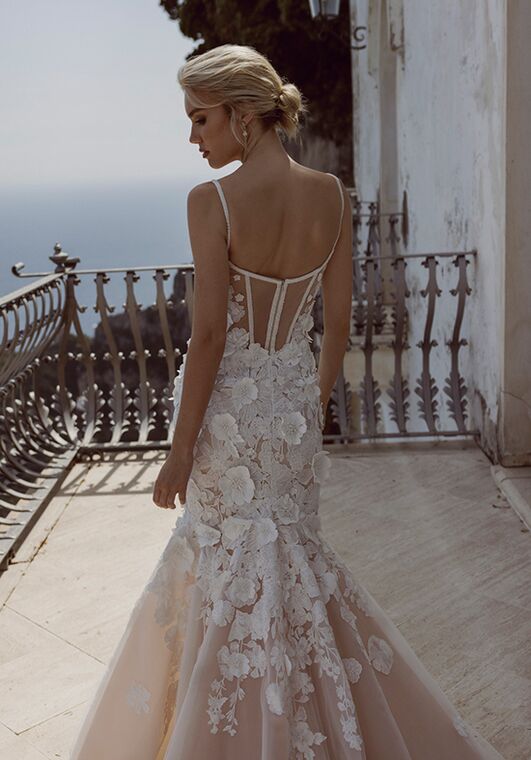 Amalfi Passion collection by Ricca Sposa Manlio 24-026 Fit-and-Flare Wedding Dress - 2