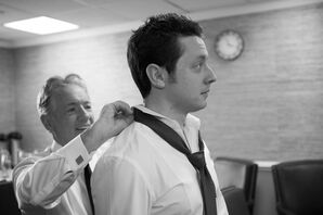 Groom Getting Ready