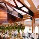 Sweetheart Chairs Draped with Garland and Ribbon