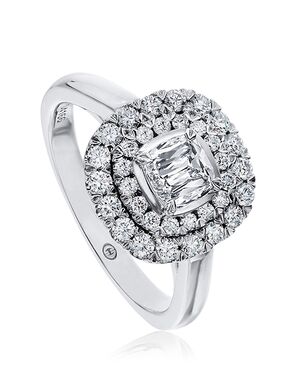 Christopher Designs Elegant Cushion Cut Engagement Ring