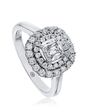 Christopher Designs Elegant Cushion Cut Engagement Ring - thumbnail - 1