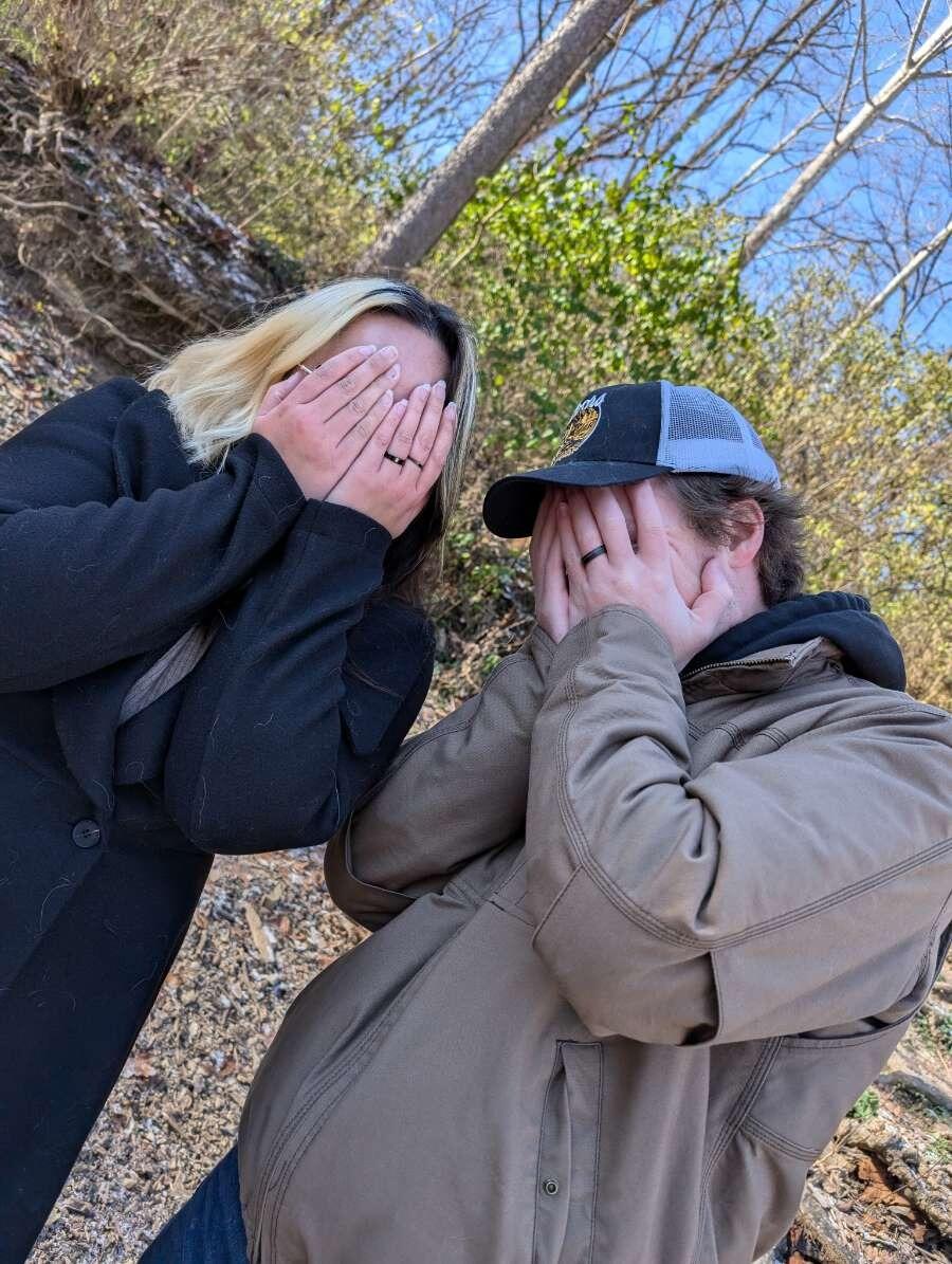 Just one day shy of our TEN year anniversary, I asked Garrett to marry me and here we are now planning a wedding! :D 