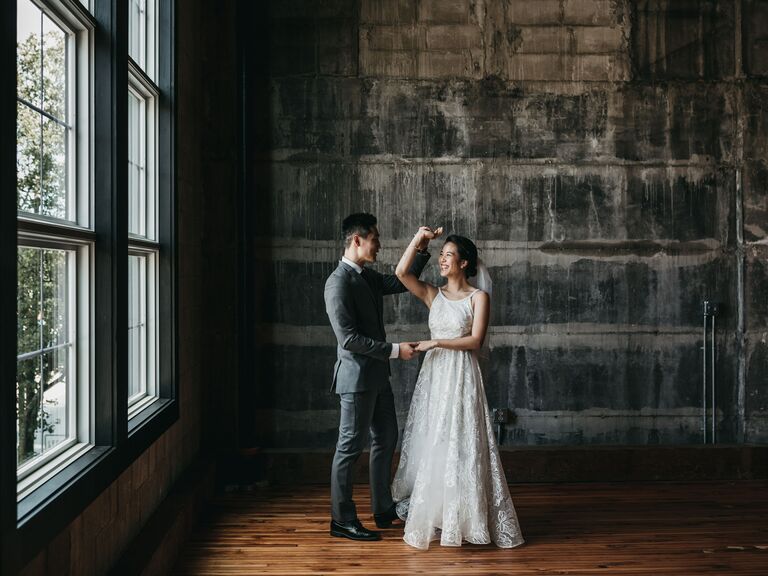 Industrial wedding venue in Peabody, Massachusetts.