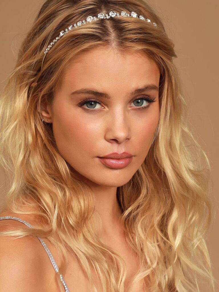 Glim and Glam Silver Rhinestone Headband
