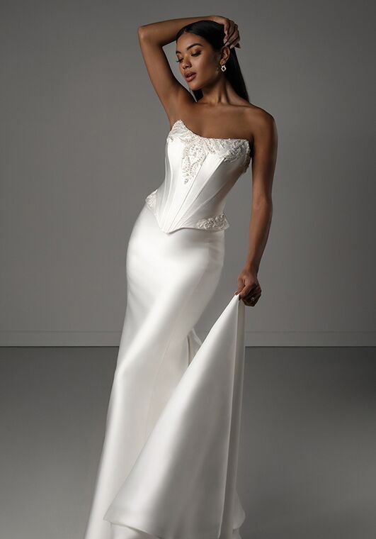 Martina Liana Luxe LE1422 Column Wedding Dress - 2