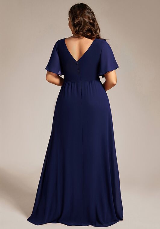 Ever-Pretty ESS0050 V-Neck and Plunge Bridesmaid Dress - 3