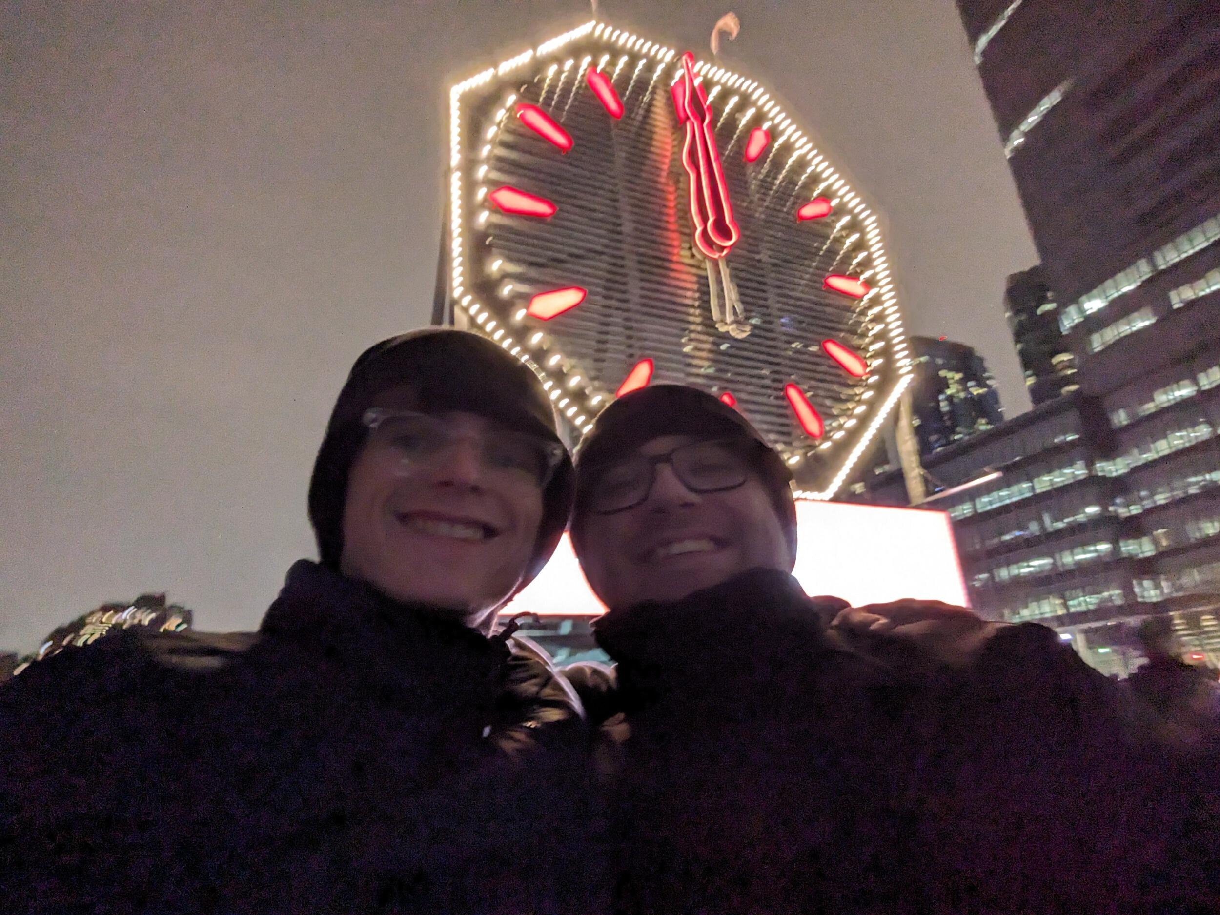 For new years, Dillon flew up to New Jersey to watch the firework show of New York. 