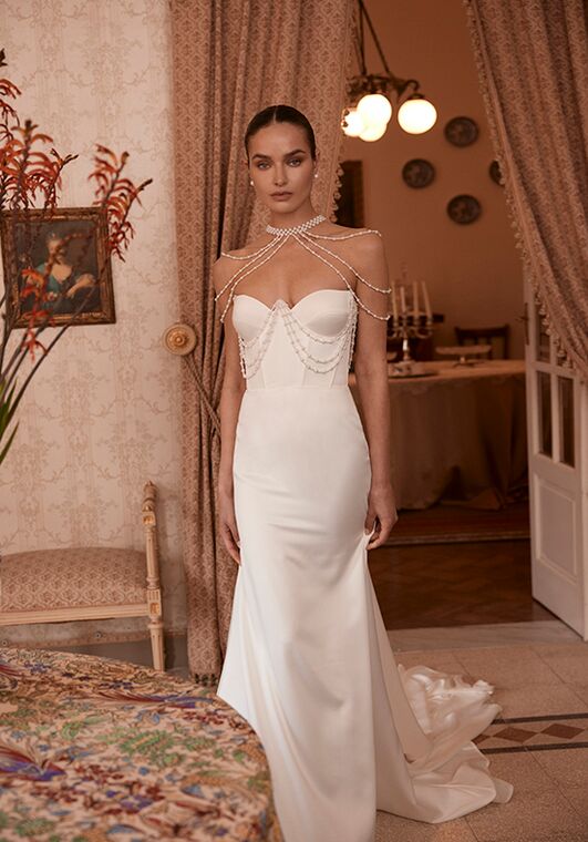 Soft flow by Ricca Sposa Atelier Noor 25-009(3) Mermaid and Trumpet Wedding Dress - 3