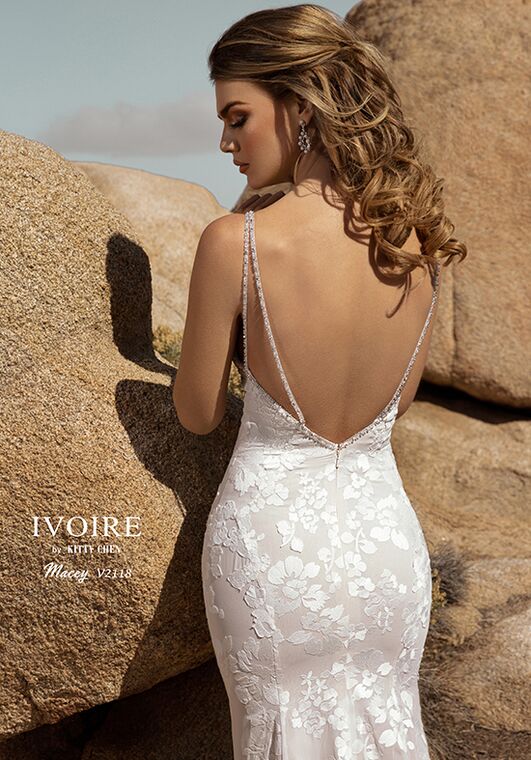 IVOIRE by KITTY CHEN MACEY,V2118 Sheath Wedding Dress - 2