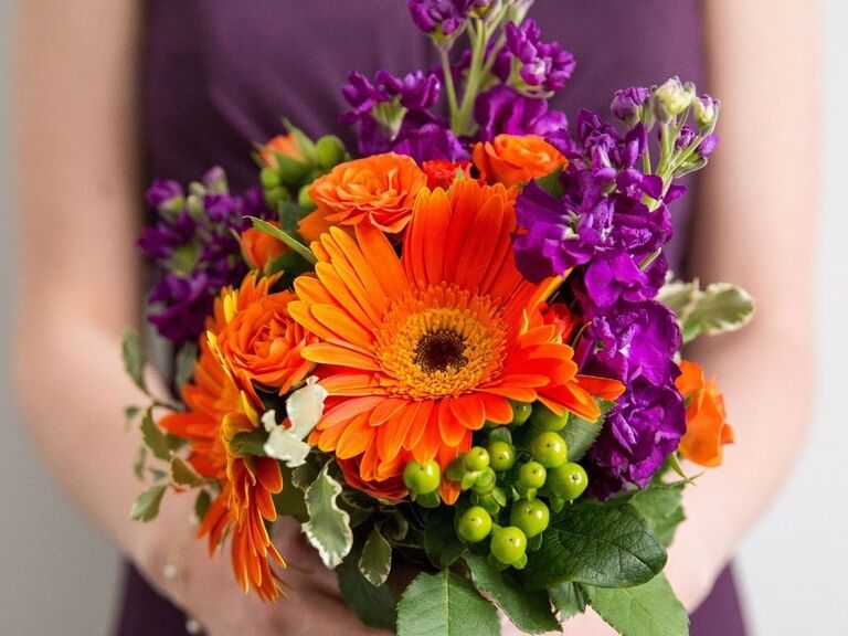 orange gerbera daisies