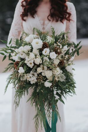 Rustic Emerald Green Wedding Flower Arrangements