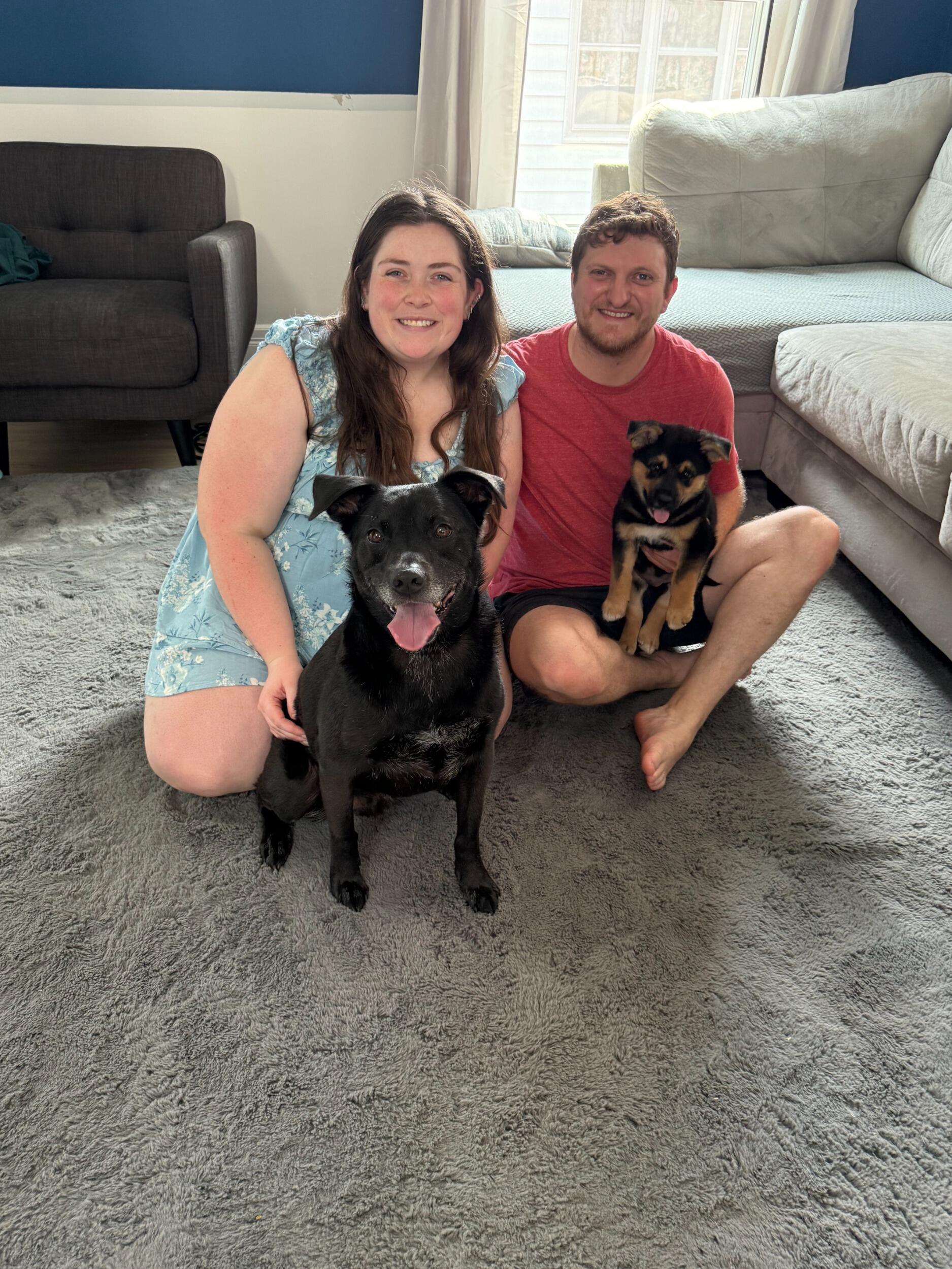 In the midst of moving into their new home and starting to plan the wedding Mitchell and Emilee saw this cute little baby and couldn't help but make him a part of the family. There are so many more memories then could fit in this page but now it's time for Loki and Anakin's parents to get married!