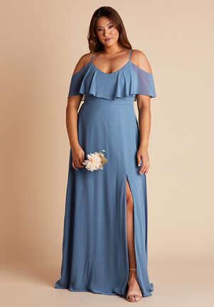 Birdy Grey Jane Convertible Dress Curve in Twilight V-Neck Bridesmaid Dress